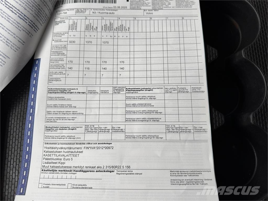 Volvo FMX 8x4 Damperli kamyonlar