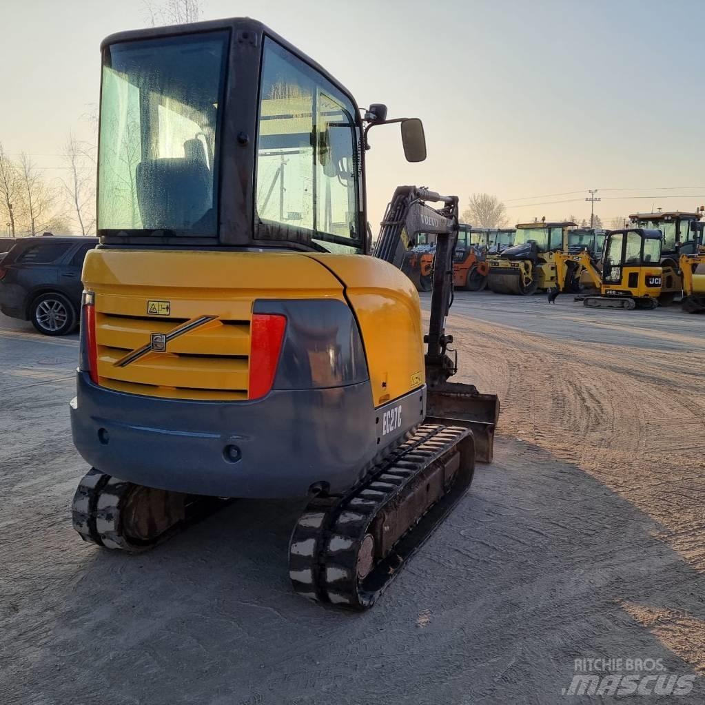 Volvo EC 27 C Mini ekskavatörler, 7 tona dek
