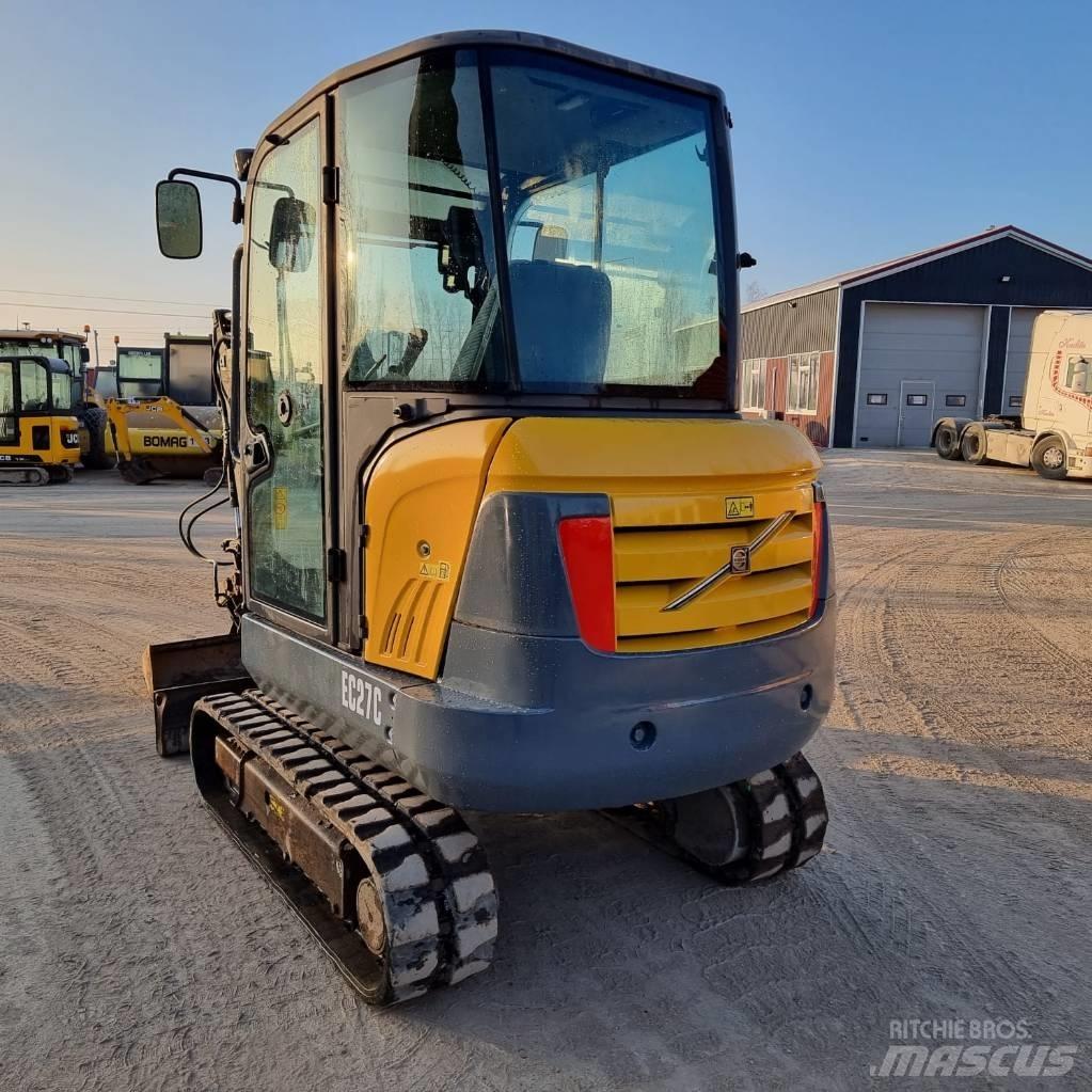 Volvo EC 27 C Mini ekskavatörler, 7 tona dek
