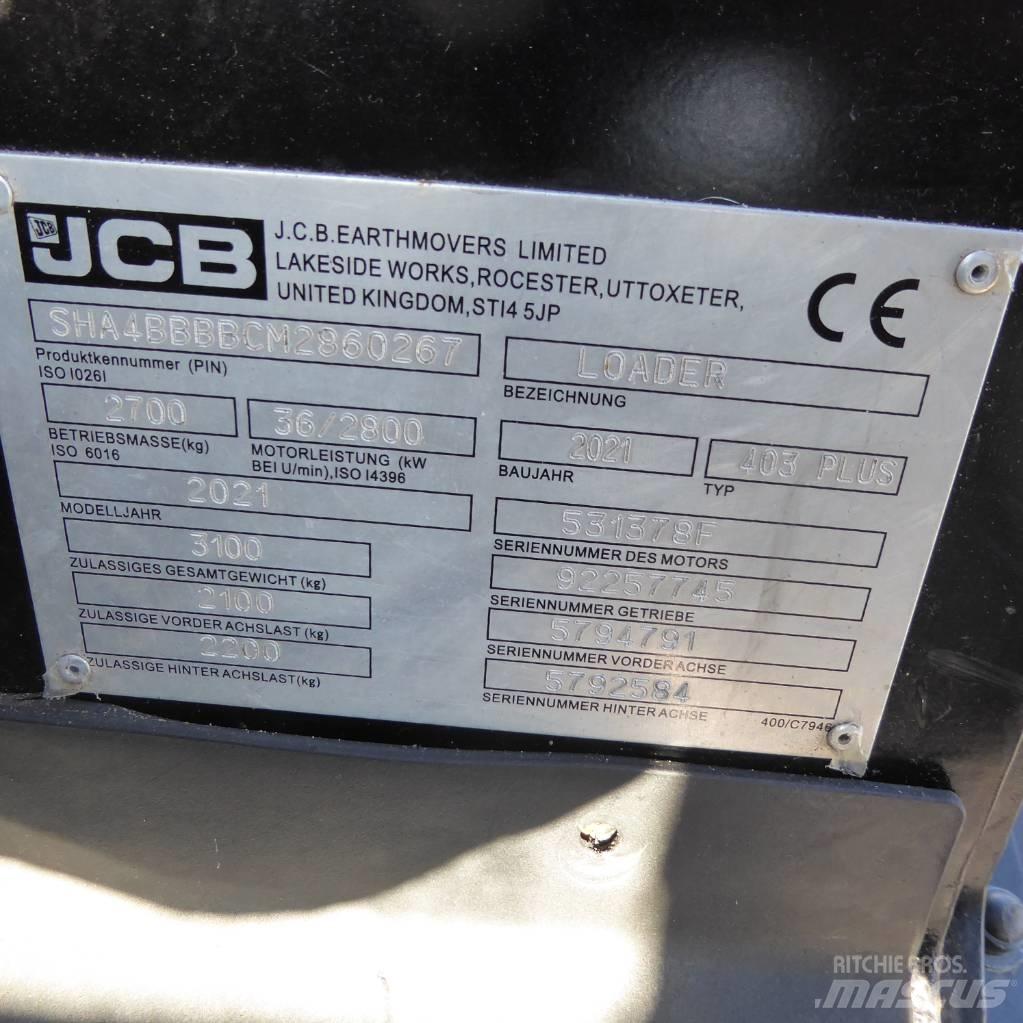 JCB 403 plus Tekerlekli yükleyiciler