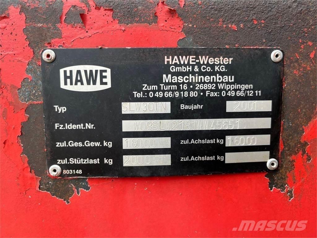 Hawe SLW30TN Hububat/Silaj Römorkları