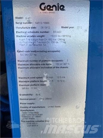 Genie S 45 Teleskopik personel platformları