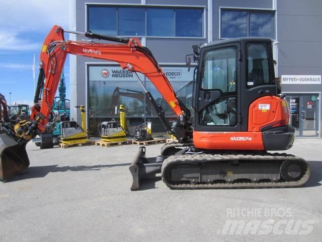 Kubota KX 057-4 Mini ekskavatörler, 7 tona dek