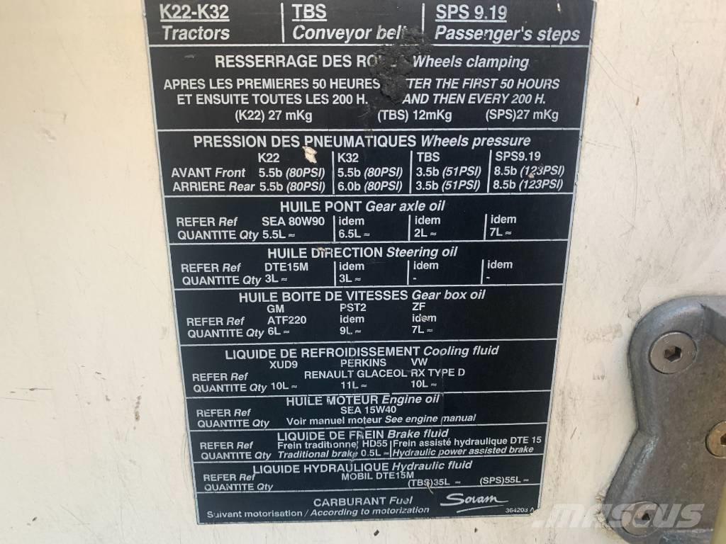 Sovam K22 V-3080 Havaalanı ekipmanı