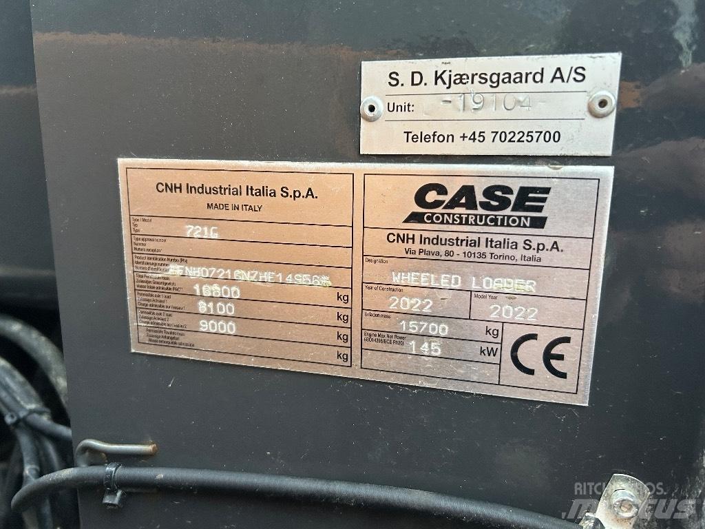 CASE 721G Tekerlekli yükleyiciler