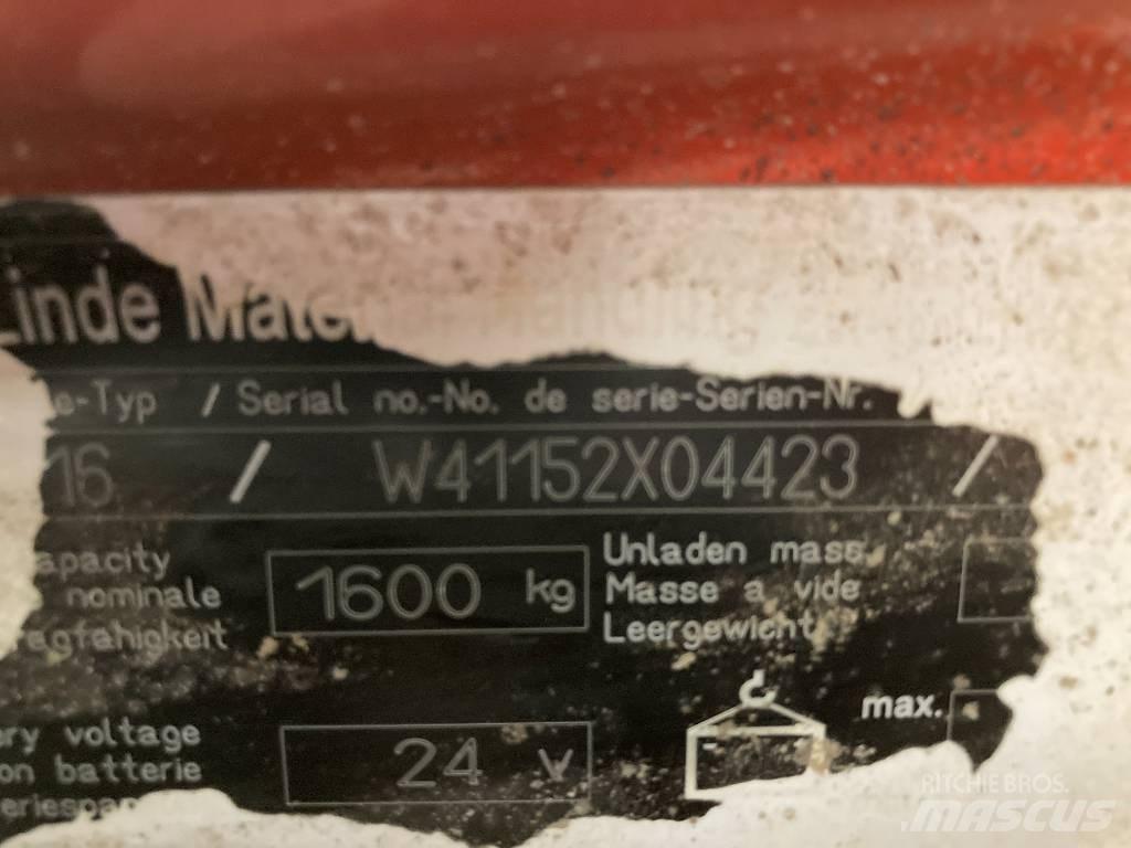 Linde T16/1152 Düsük seviye kaldirici