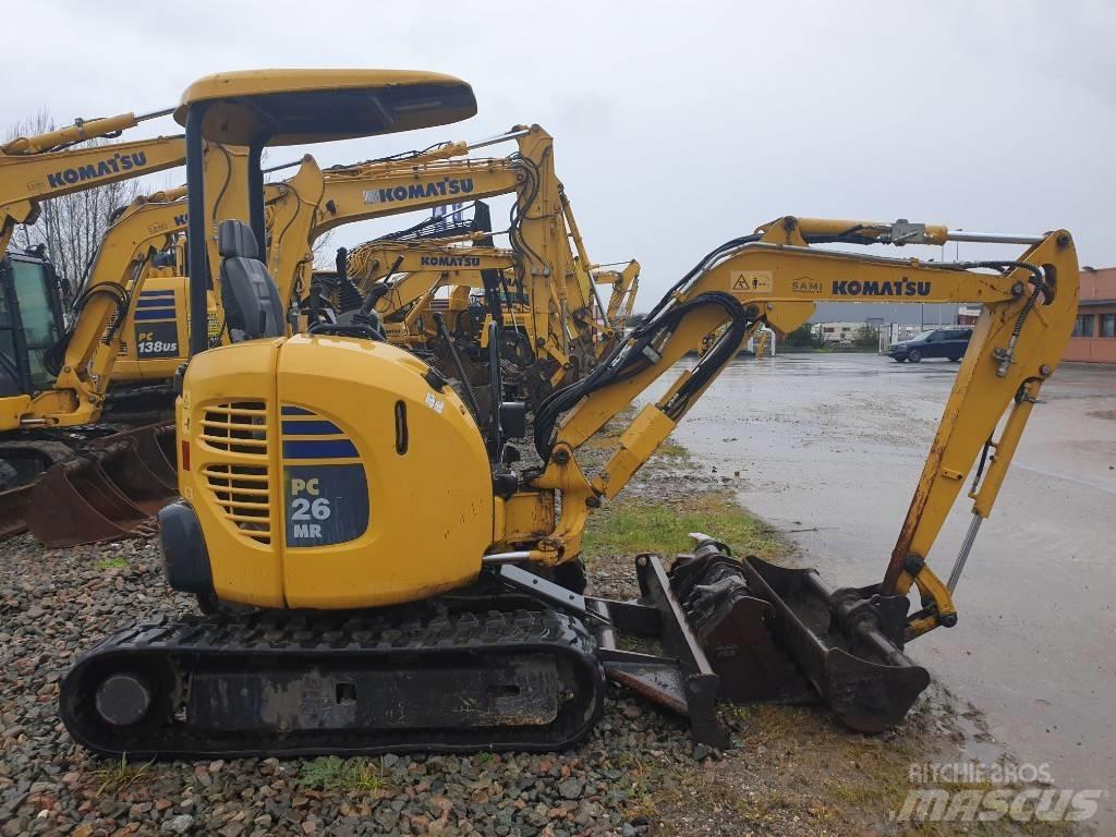 Komatsu PC26MR-3 Mini ekskavatörler, 7 tona dek