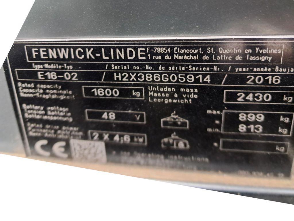 Linde E16-02 Elektrikli forkliftler