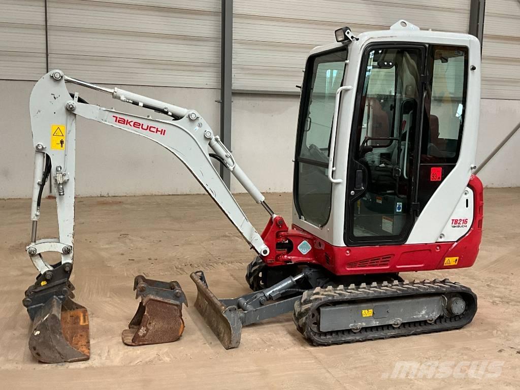 Takeuchi TB 216 Mini ekskavatörler, 7 tona dek