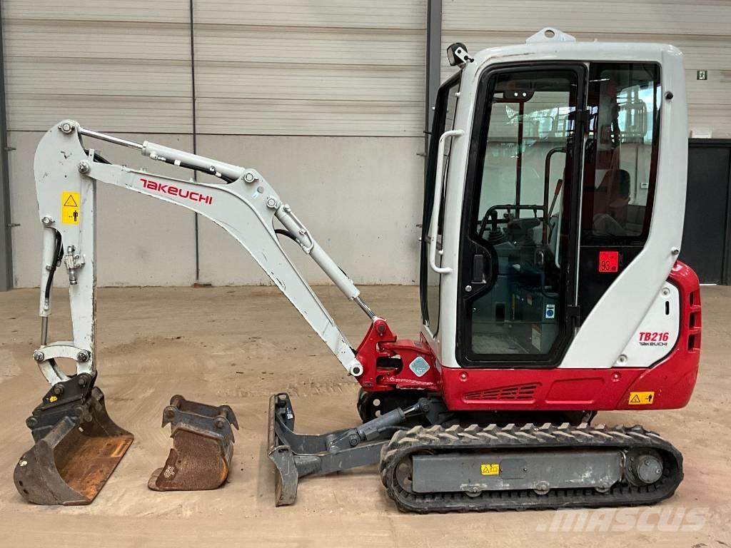 Takeuchi TB 216 Mini ekskavatörler, 7 tona dek