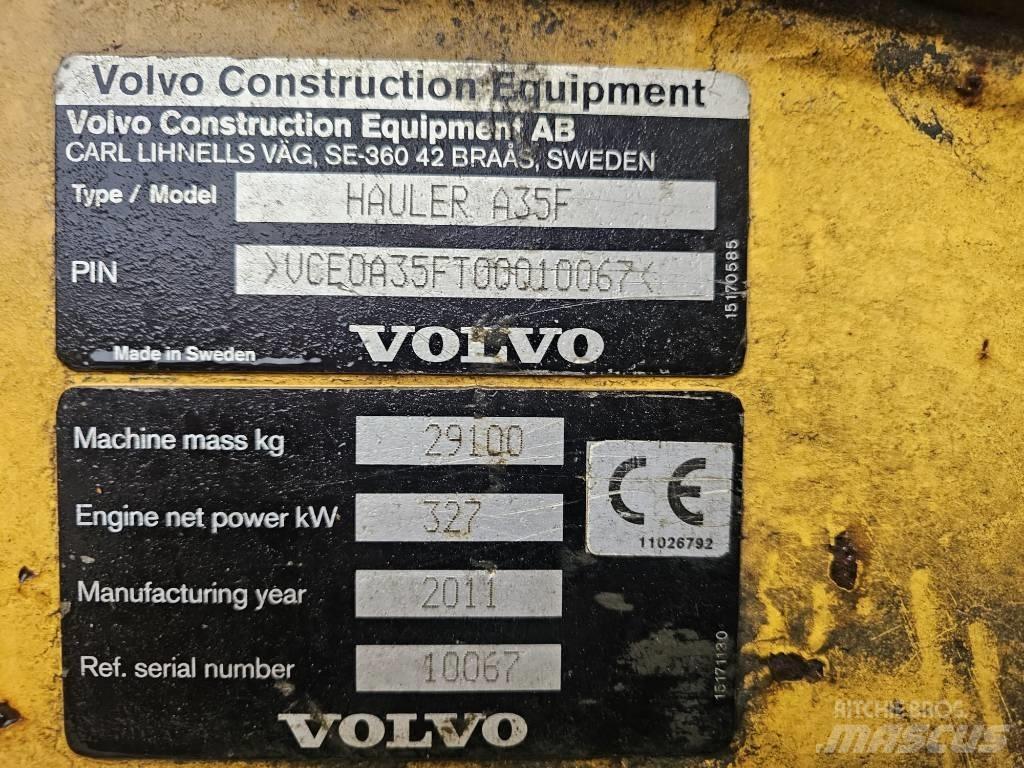 Volvo A 35 F Belden kirma kaya kamyonu