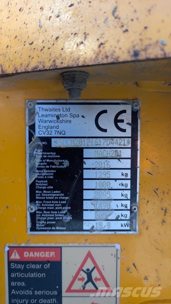 Thwaites 1 ton Belden kirma kamyonlar