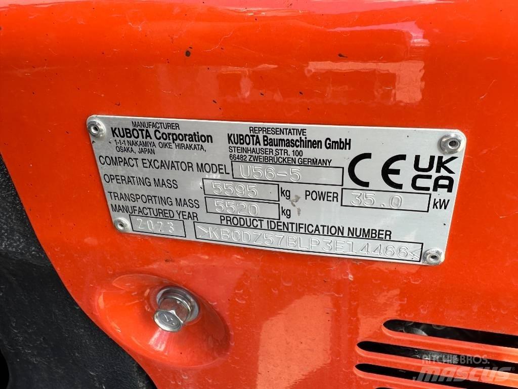 Kubota U 56-5 Mini ekskavatörler, 7 tona dek