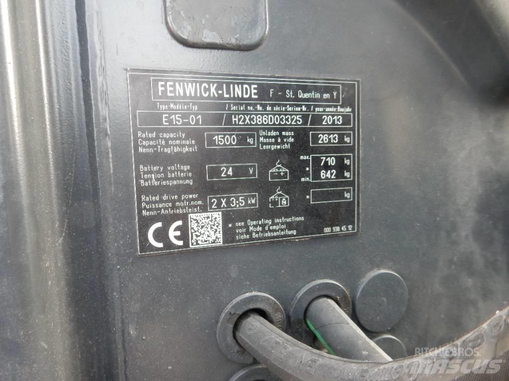 Linde E 15 Elektrikli forkliftler
