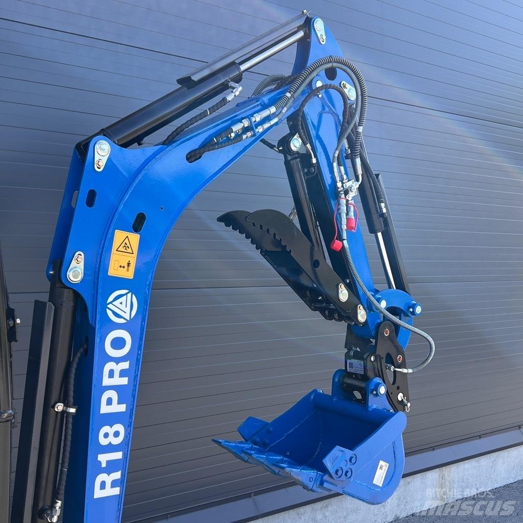 Rippa R18 Pro Mini ekskavatörler, 7 tona dek