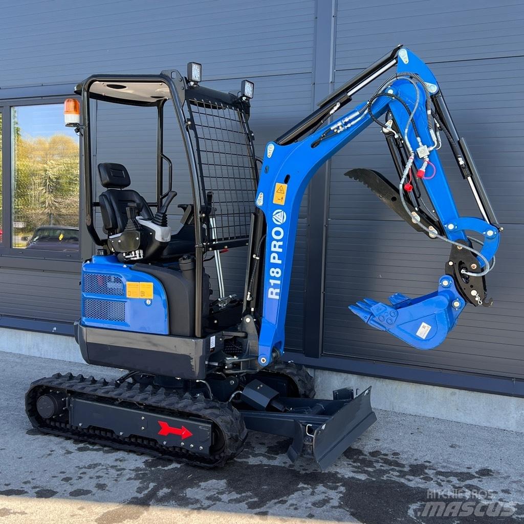 Rippa R18 Pro Mini ekskavatörler, 7 tona dek