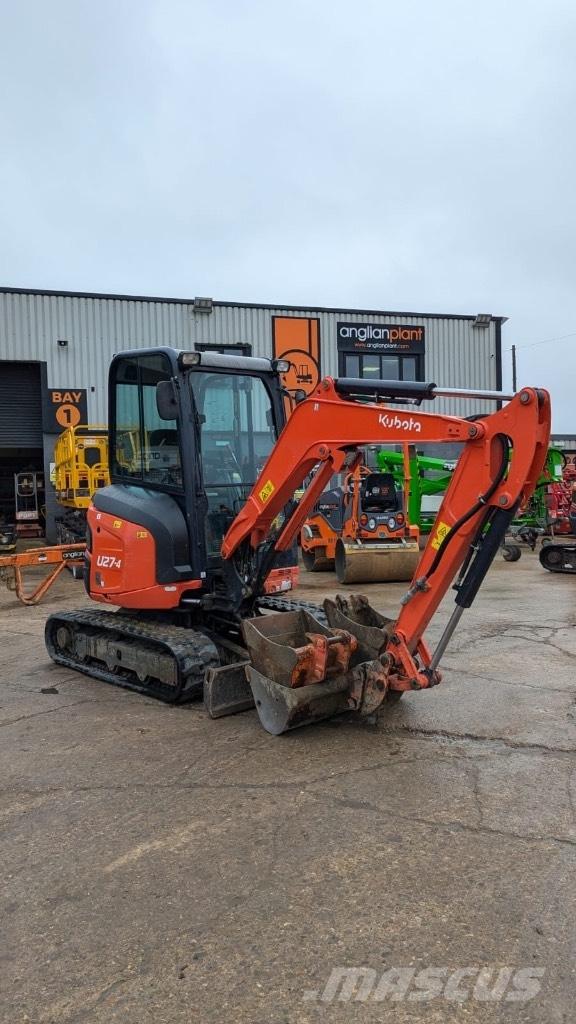 Kubota U 27-4 Mini ekskavatörler, 7 tona dek