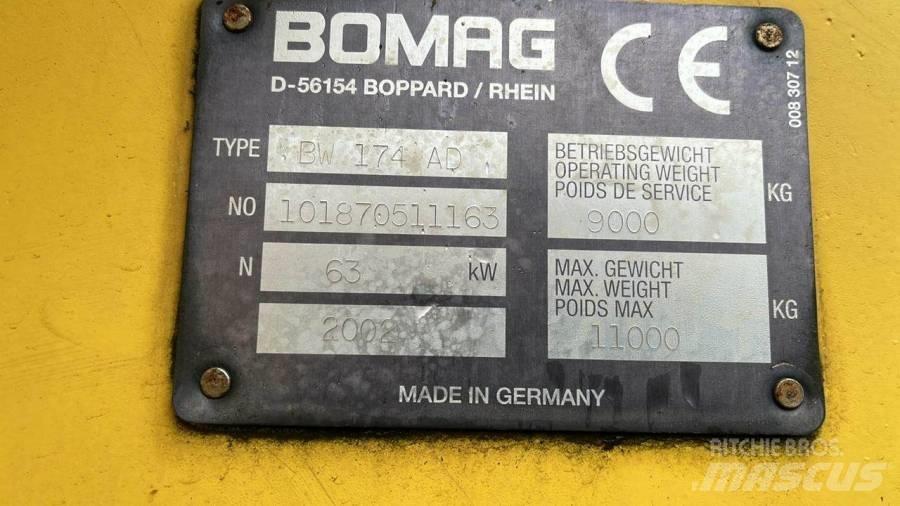 Bomag BW174 AD Çift tamburlu silindirler