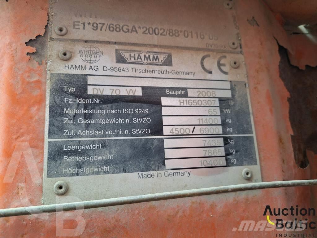 Hamm DV 70 VV Diğer silindirler