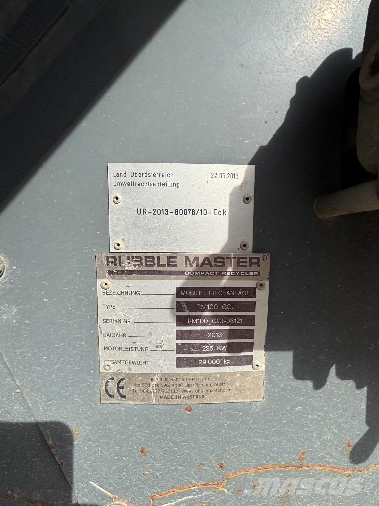 Rubble Master RM 100 Gezer kırıcılar