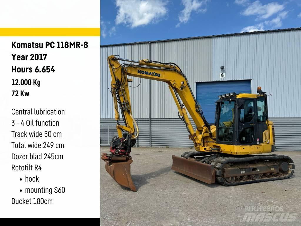 Komatsu PC 118 MR-8 Paletli ekskavatörler