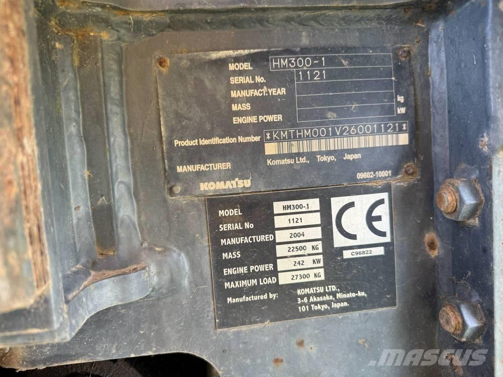 Komatsu HM300-1 Belden kirma kaya kamyonu