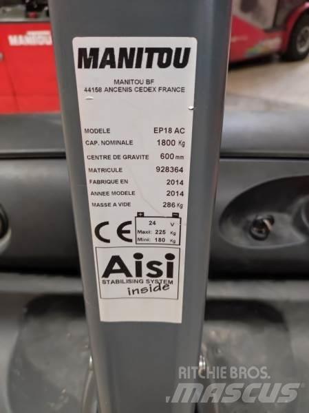 Manitou EP18 Akülü depo ekipmanları