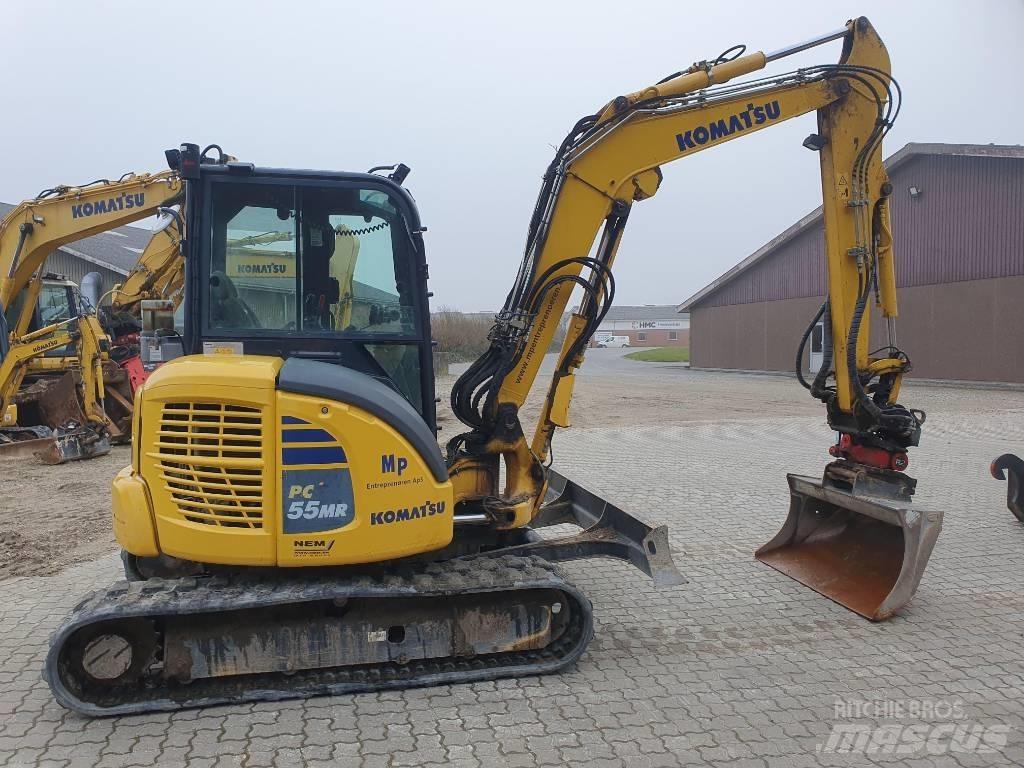 Komatsu PC55MR5 Mini ekskavatörler, 7 tona dek
