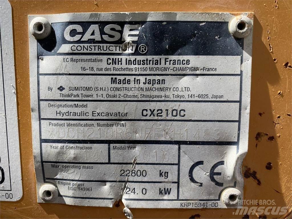 CASE CX210 Paletli ekskavatörler