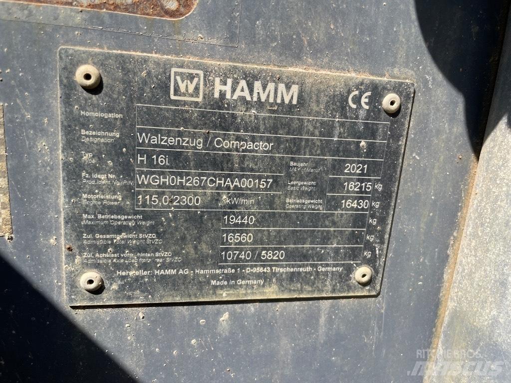 Hamm H 16 i Zemin sıkıştırma makineleri