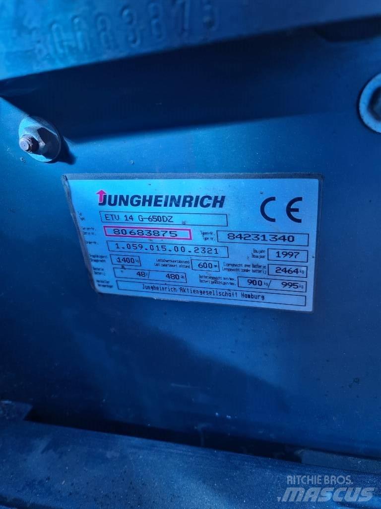 Jungheinrich ETV 14 Reach truck - depo içi istif araçları
