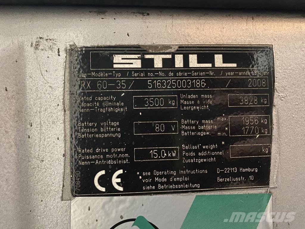 Still RX60-35 Elektrikli forkliftler