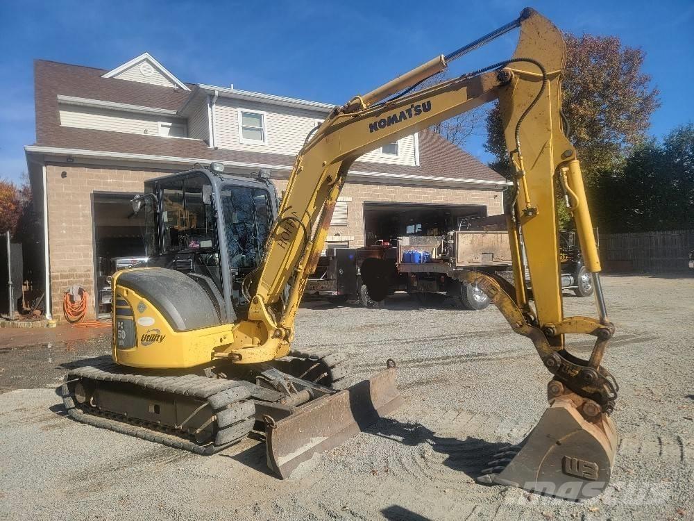 Komatsu PC 50 MR Mini ekskavatörler, 7 tona dek