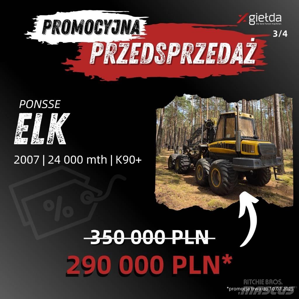Ponsse Elk Tomruk yükleyici traktörler