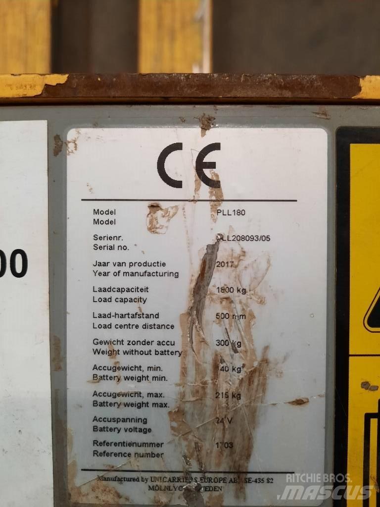 UniCarriers PLL180 Düsük seviye kaldirici