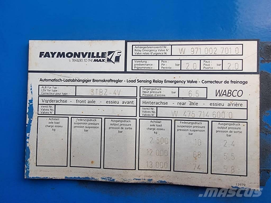 Faymonville STBZ-6VA Hidroliftli yari çekiciler
