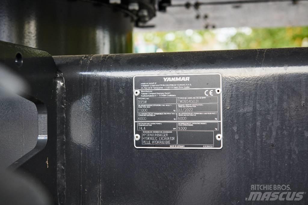 Yanmar B95W Lastik tekerli ekskavatörler