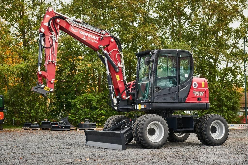 Yanmar B95W Lastik tekerli ekskavatörler