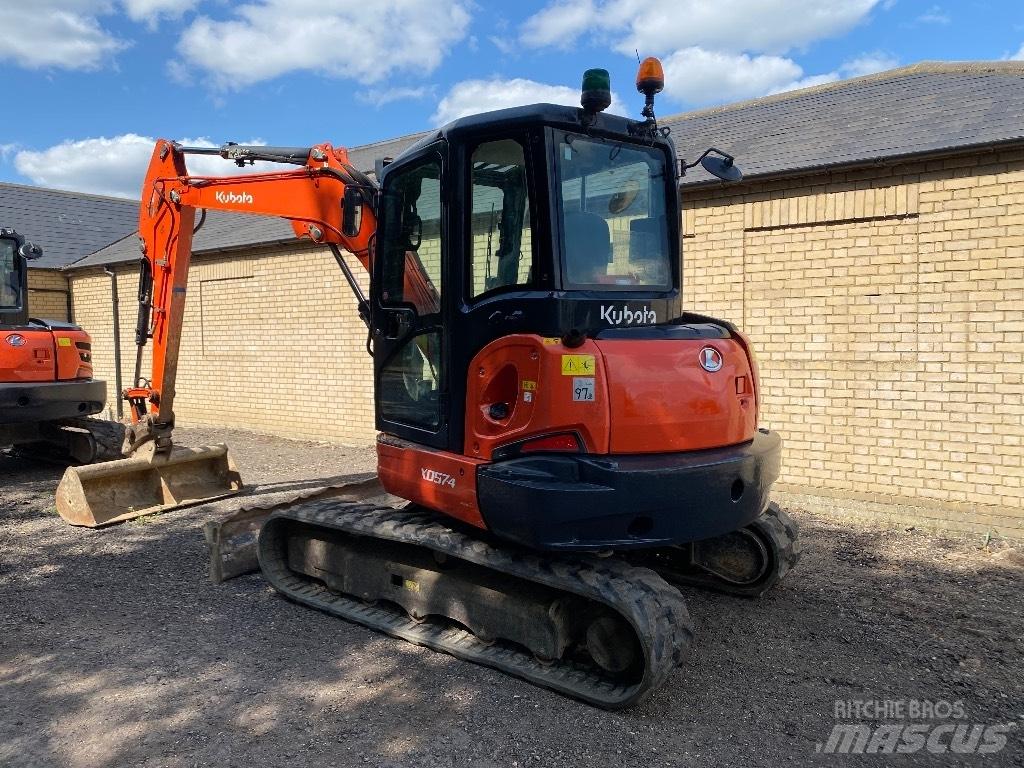 Kubota Kx057 Mini ekskavatörler, 7 tona dek