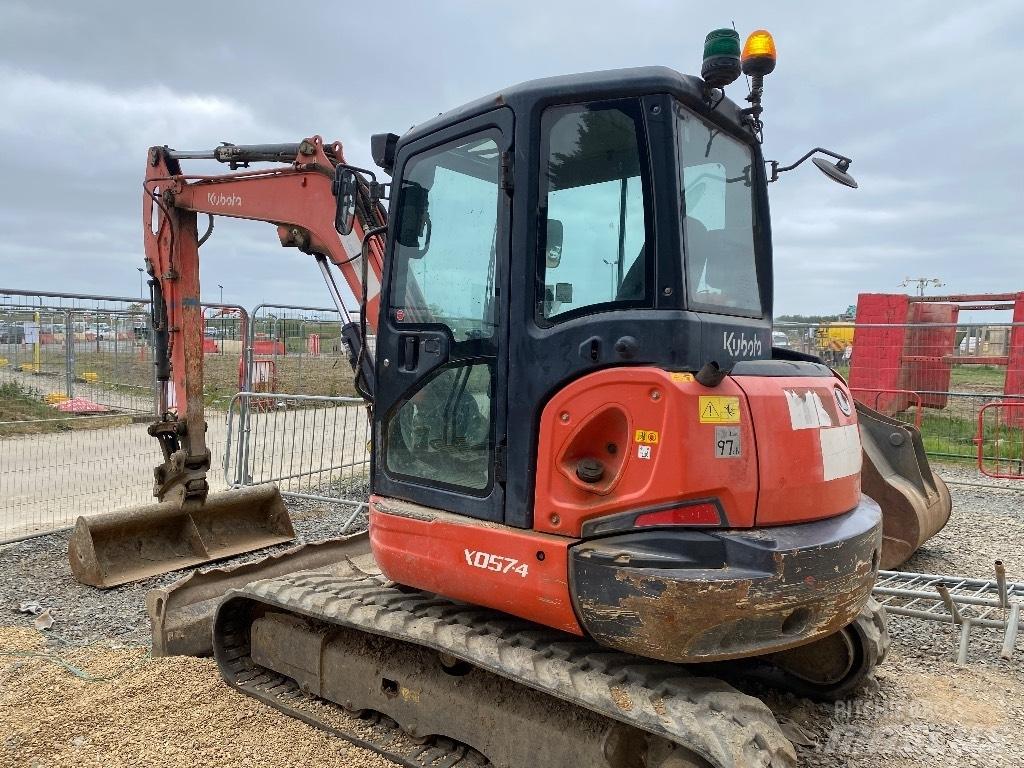 Kubota Kx057 Mini ekskavatörler, 7 tona dek
