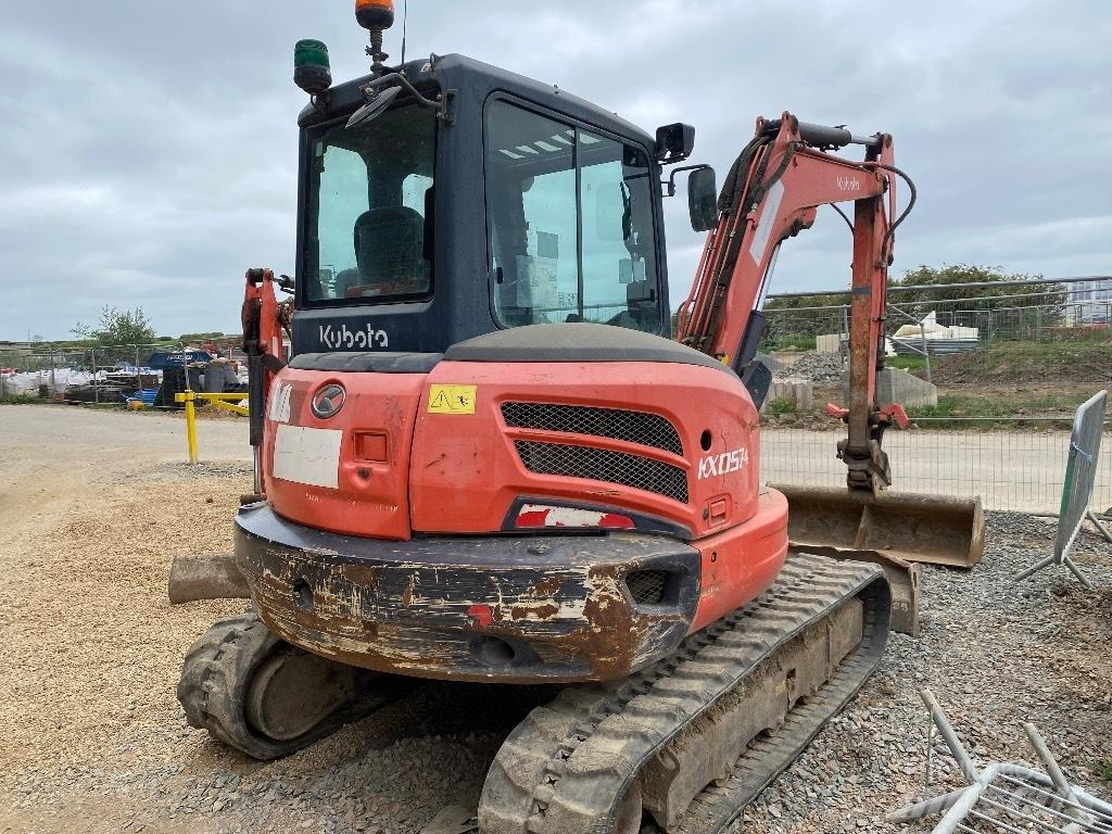 Kubota Kx057 Mini ekskavatörler, 7 tona dek