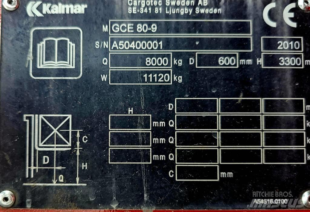 Kalmar GCE 80-9 LPG'li forkliftler