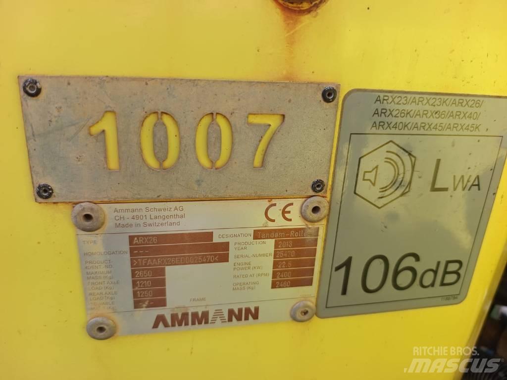 Ammann ARX 26 Çift tamburlu silindirler