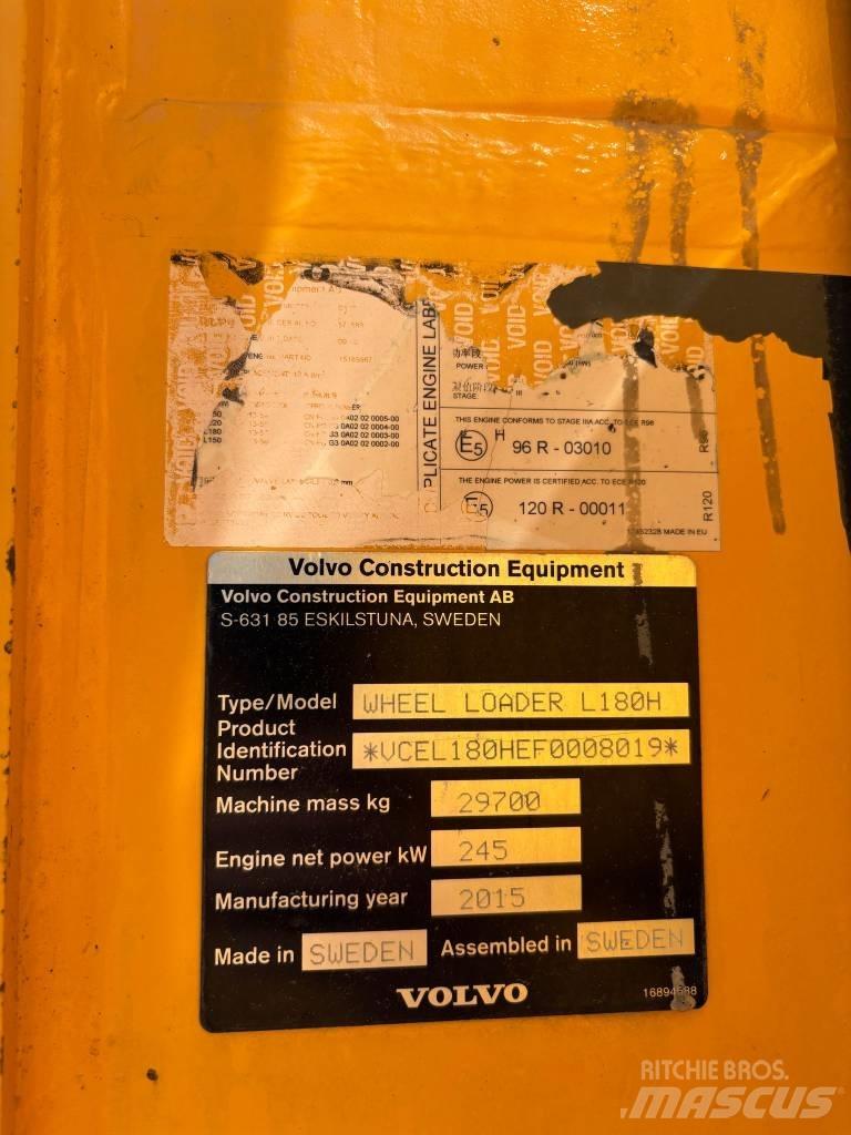 Volvo L 180 H Tekerlekli yükleyiciler