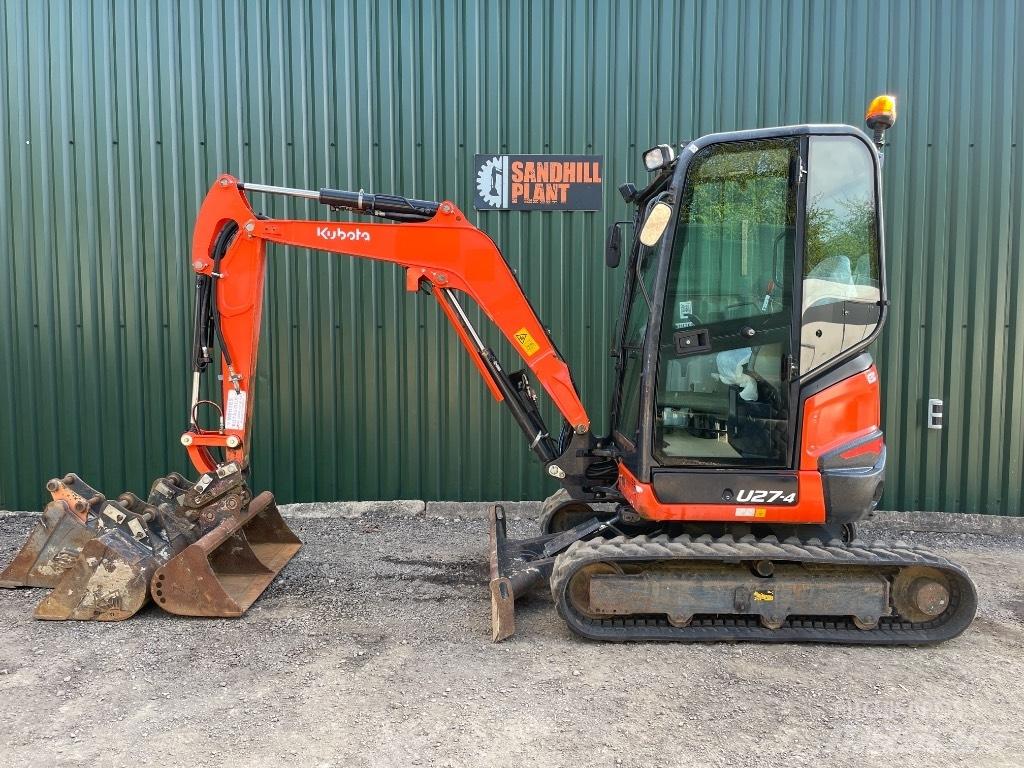 Kubota U 27-4 Mini ekskavatörler, 7 tona dek