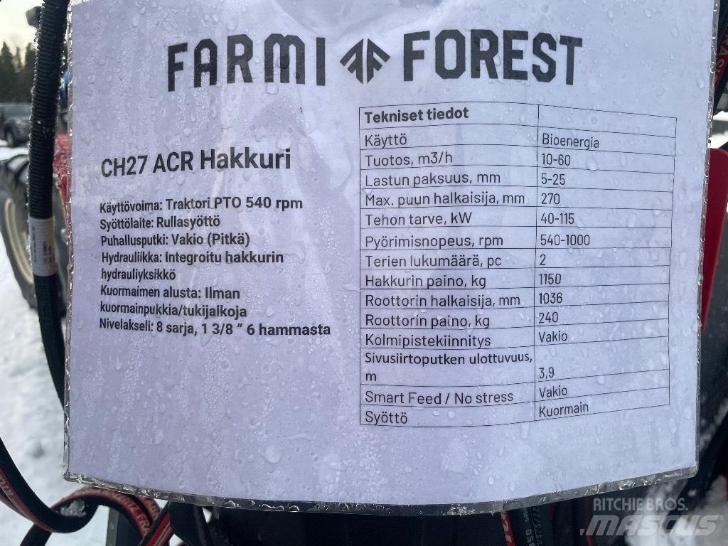 Farmi Forest CH27 Ağaç öğütücüler