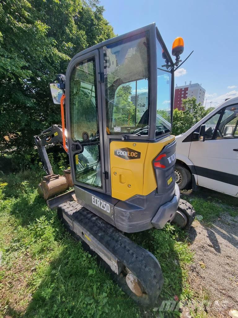 Volvo ECR 25 D Mini ekskavatörler, 7 tona dek