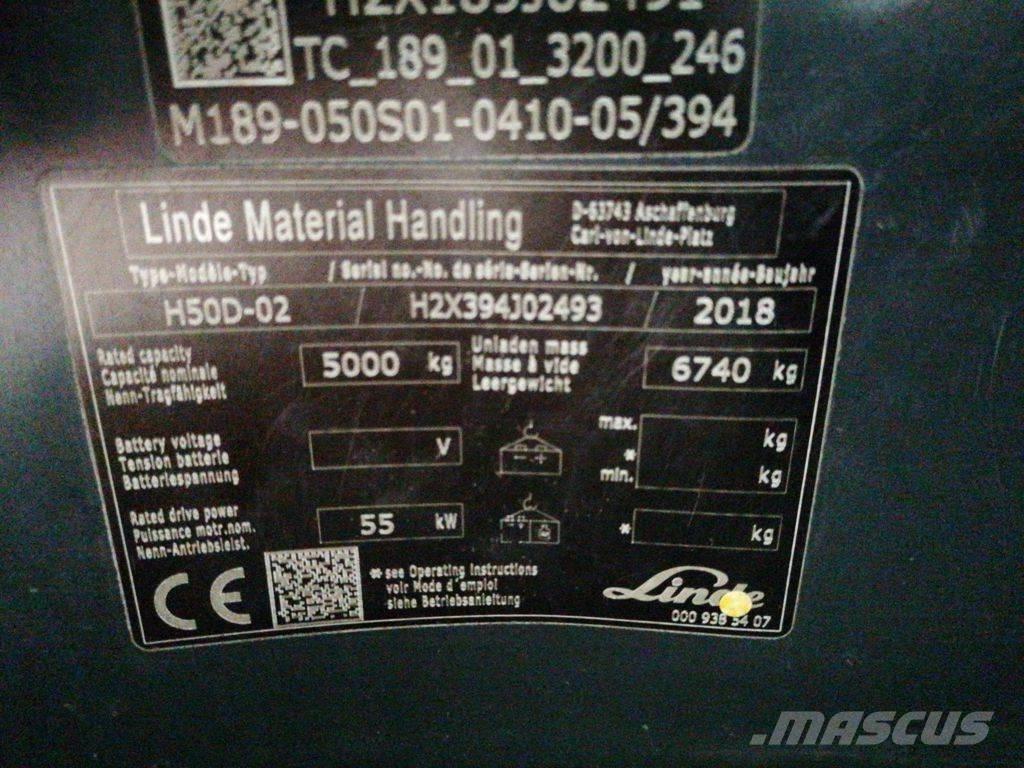 Linde H50D-02 Dizel forkliftler