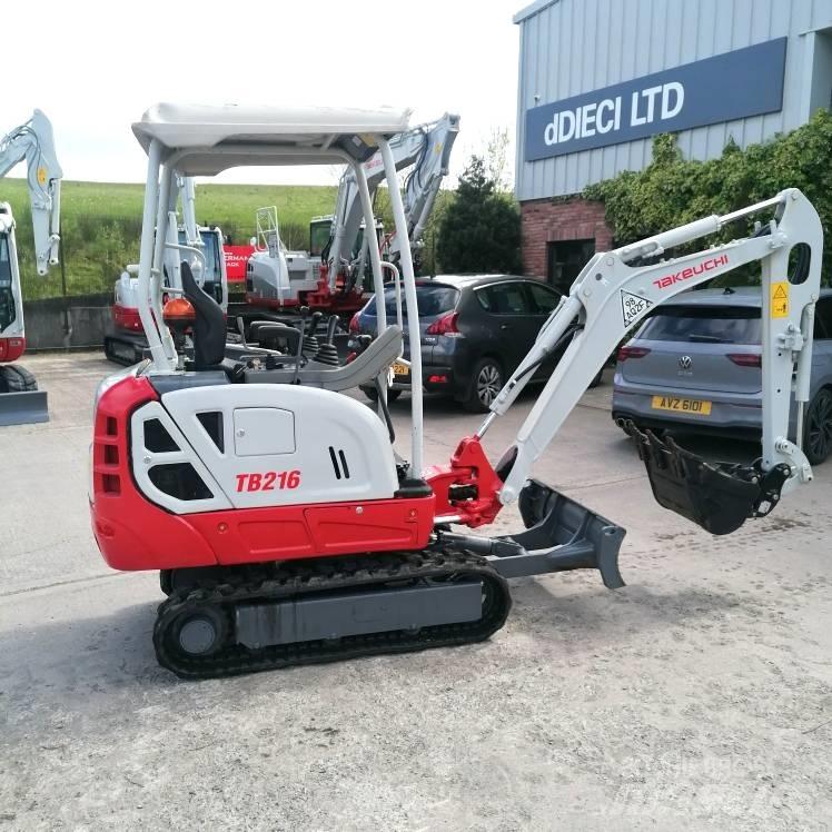 Takeuchi TB216 Mini ekskavatörler, 7 tona dek