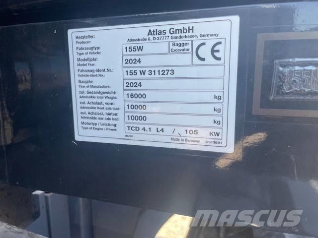 Atlas 155 W Lastik tekerli ekskavatörler